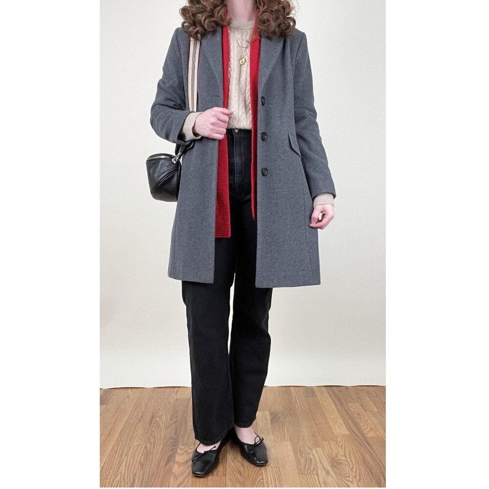 Vintage German Peacoat Jacket Pea Coat Minimalist Quiet Luxury Understated Luxe - Picture 5 of 7
